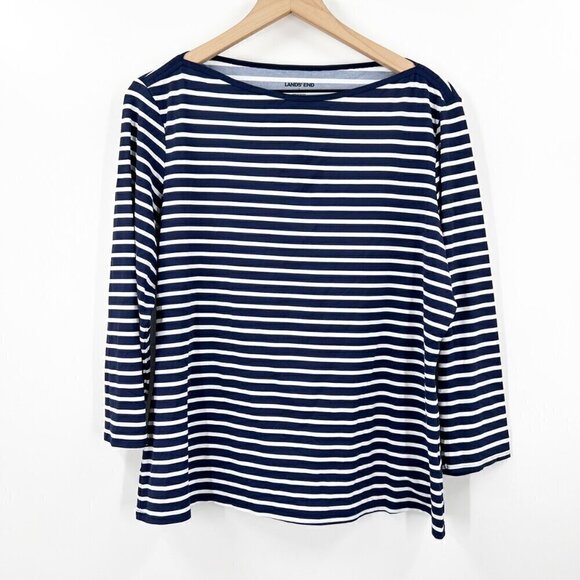 Lands End Striped Performance Top - Picture 1 of 8